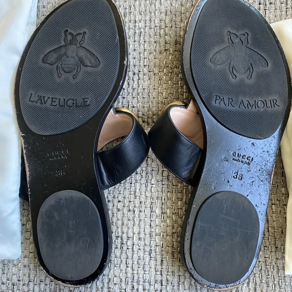 Authentic Gucci double G thong sandals - Picture 4 of 5